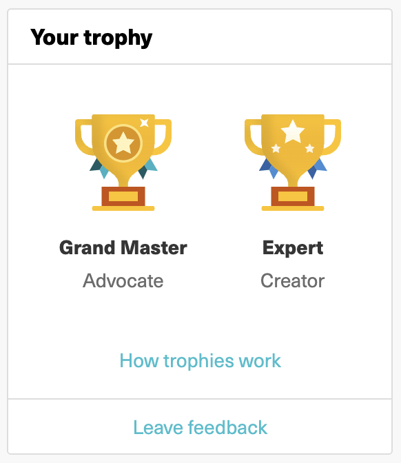 your trophy
