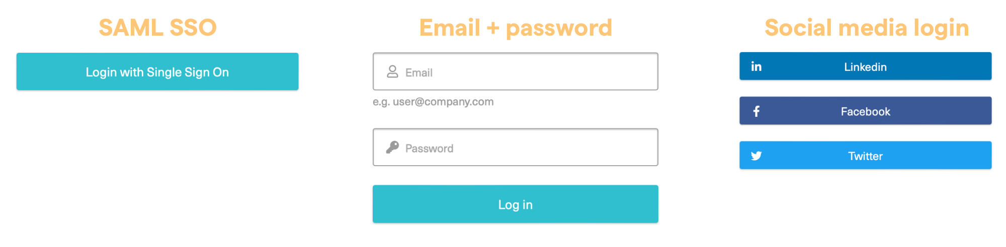 other login methods