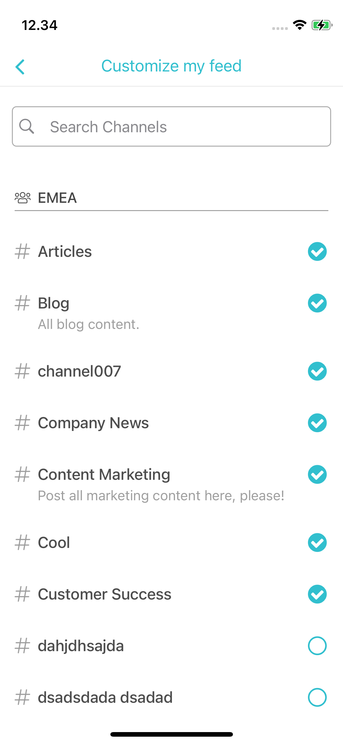 subscribe to channels mobile