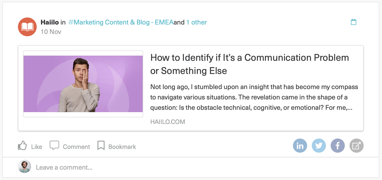 rss feed imported post, user view
